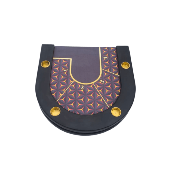Center foldable poker Table with LED